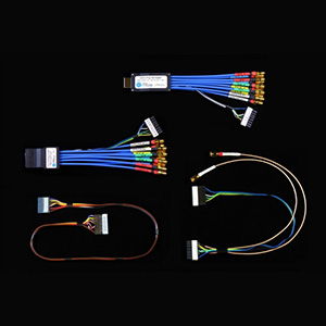 HDMI 2.0 Type A HEAC Plug w/6inch Coaxial Cables w/Female SMA, Receptacle w/6 inch Coaxial Cable w/Female SMA[ HDMIA2-TPA-PR] (640-0775-000)